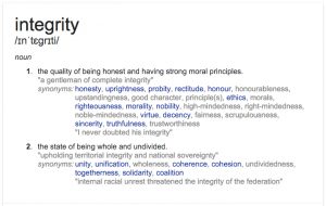 Integrity Definition